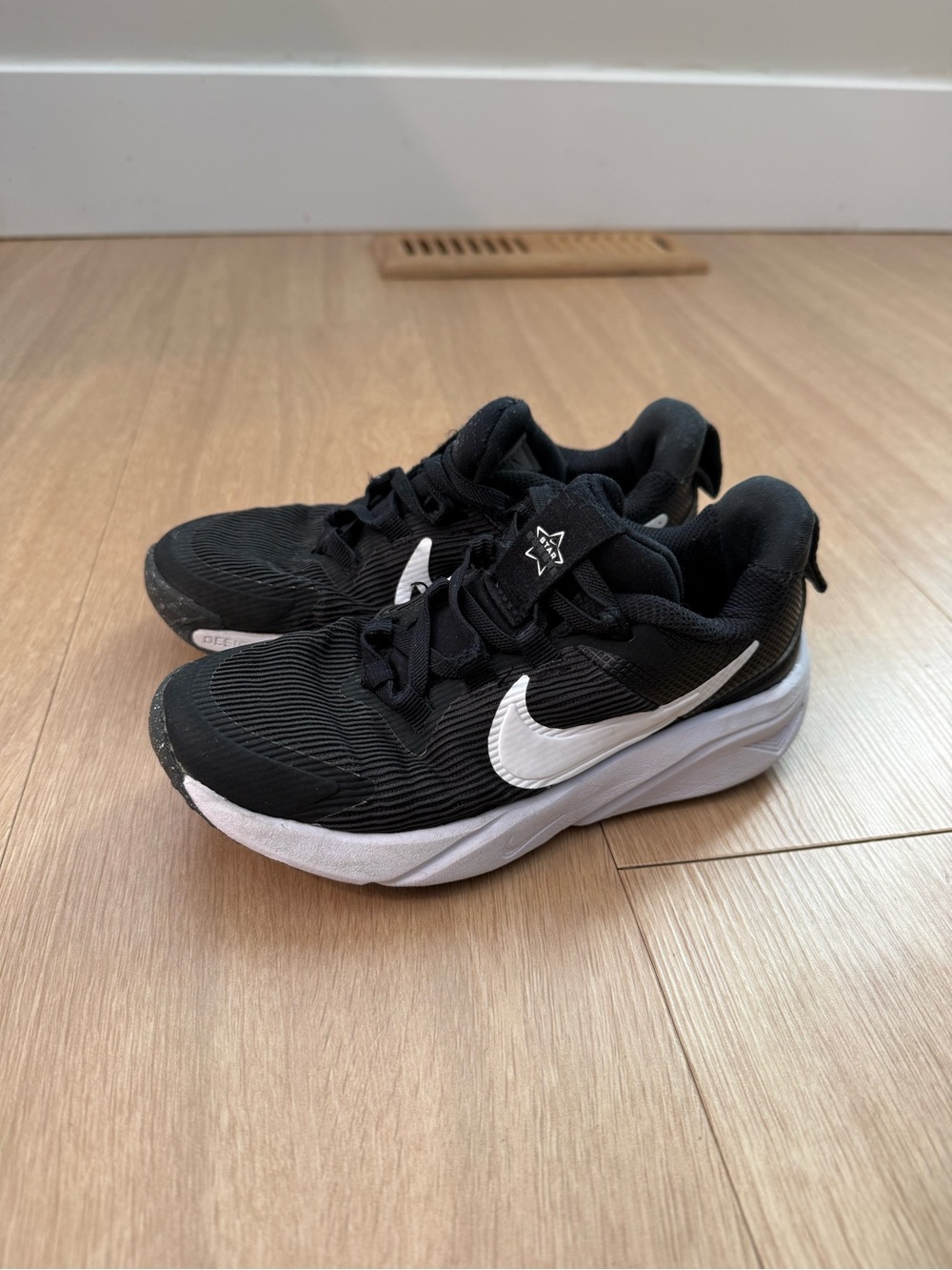 Nike Black and White Kids' Low-Top Sneakers